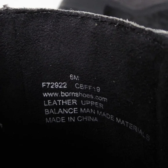 Born Eila Grey Distressed Leather Buckle Zip Ankle Boots Womens Size 6M Moto - Picture 6 of 7